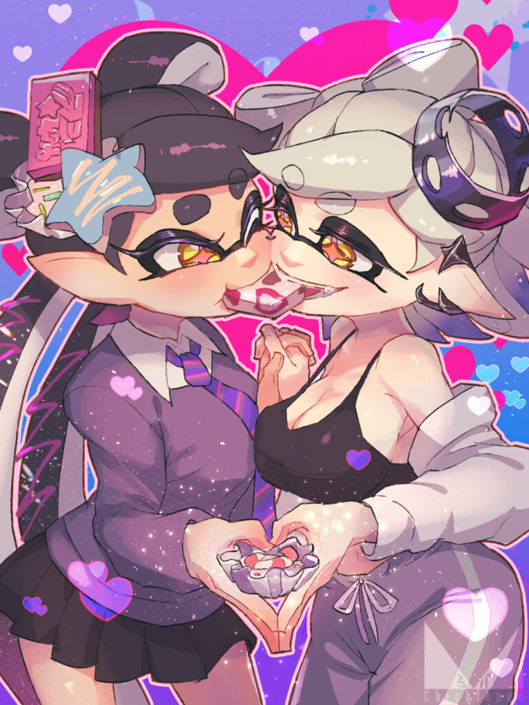 公式バレンタインデー、ホワイトデーイラストのやつ